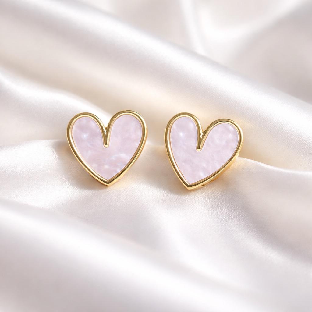 By Shir Heart Studs