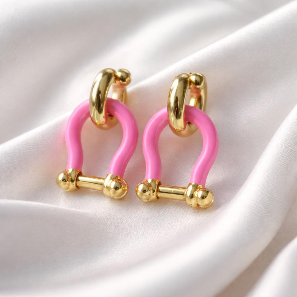 S.Steel Pink Horseshoe